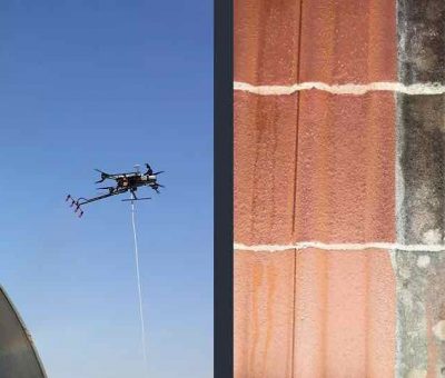 Drone pour nettoyage de toitures